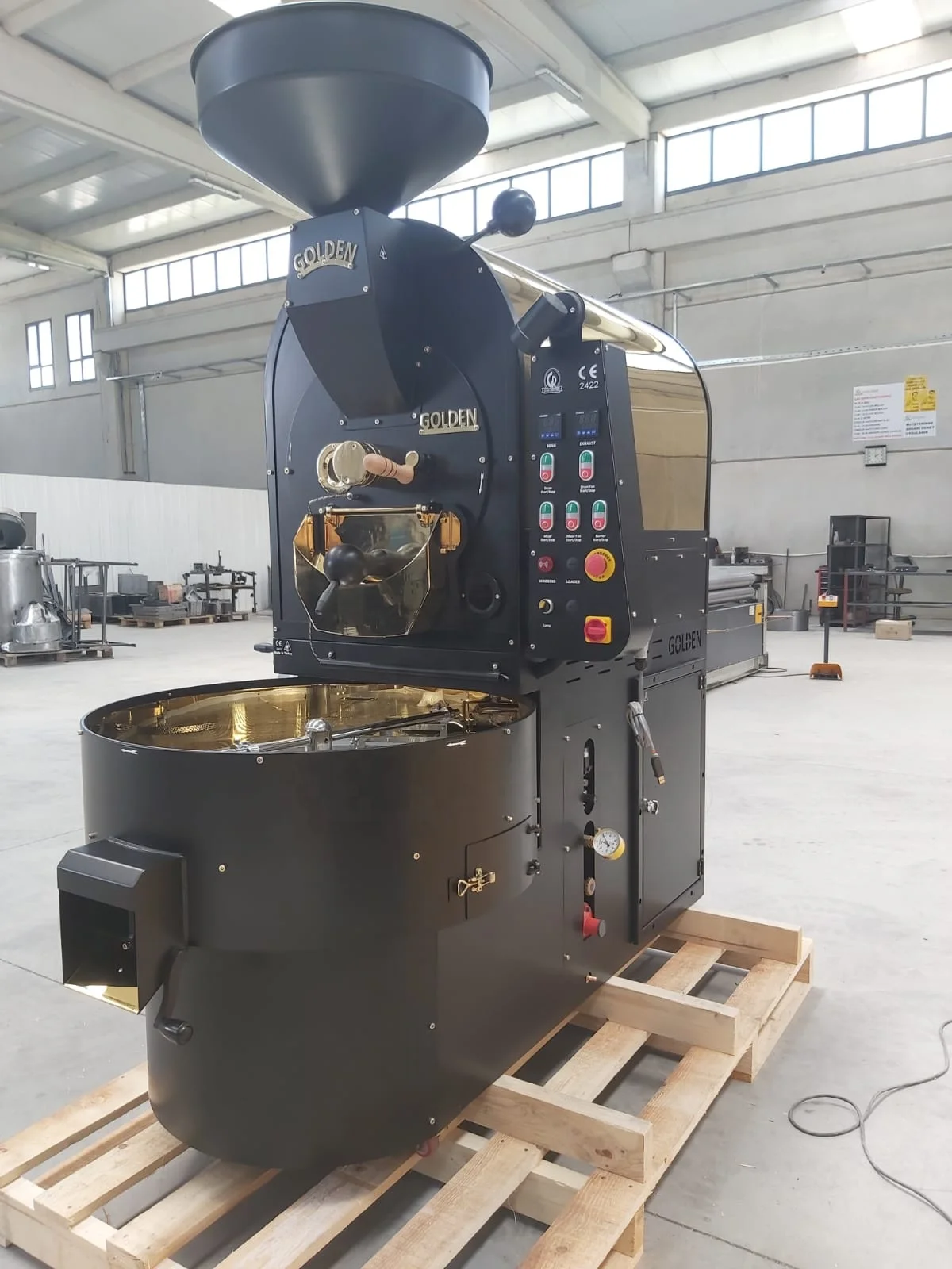 
GR20 Golden Coffee Roaster 20KG Batch Capacity Coffee Bean Roaster Machine LPG/Propan/Natural Gas Heating Source 