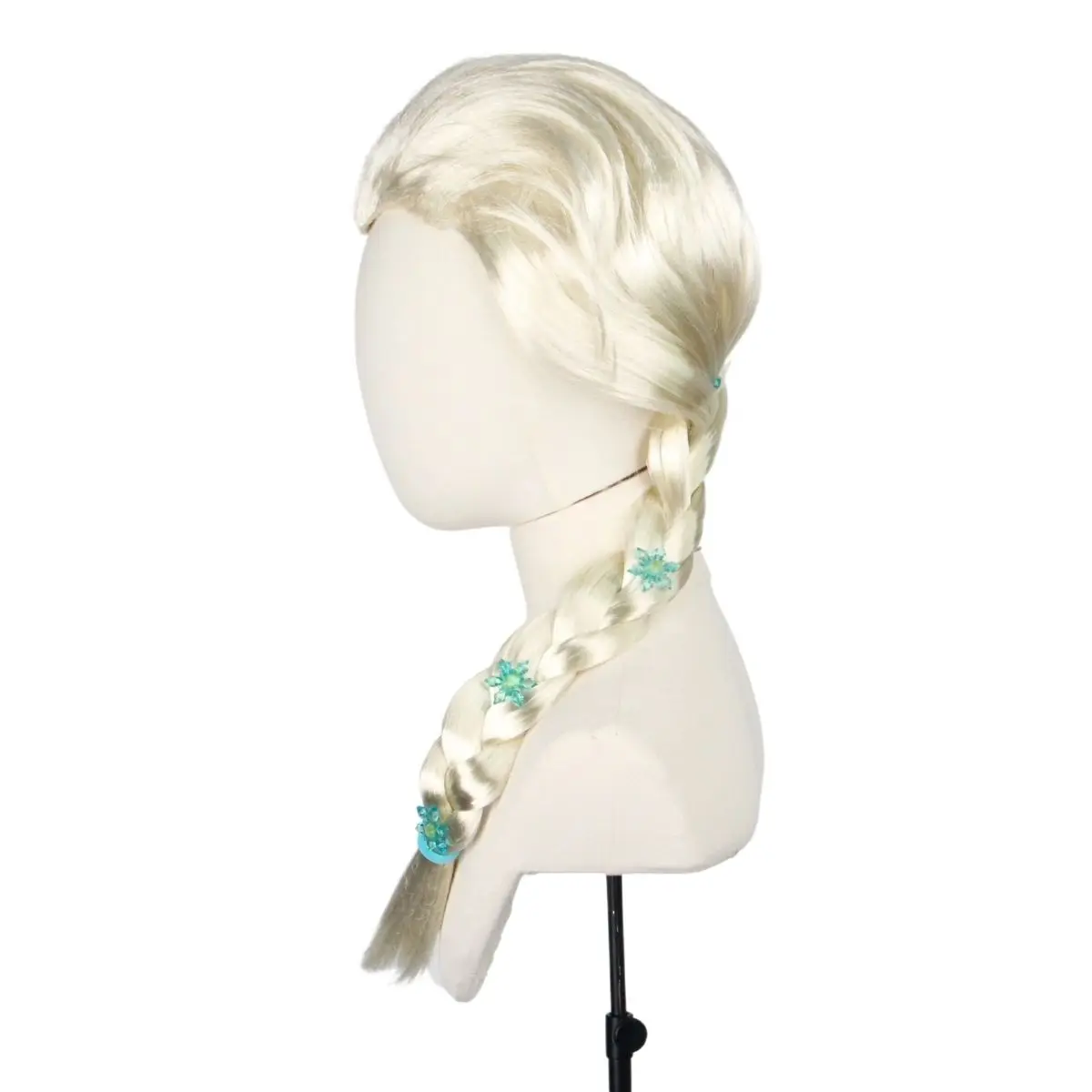 Anxin Factory Price  Fancy Party Anime Braiding Hair Anime Frozen Cosplay Hair Wigs For Girls