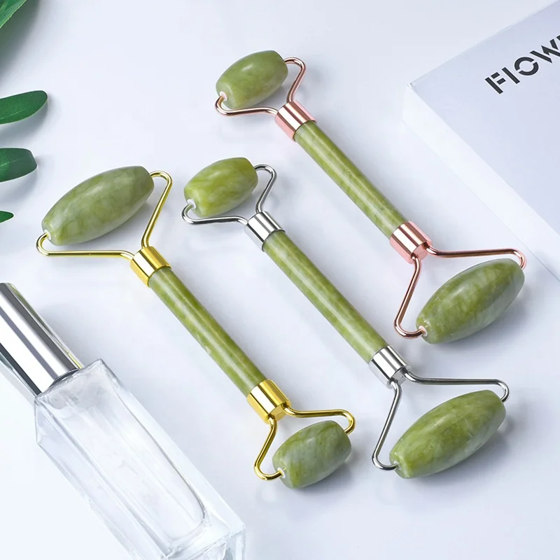 
Cheap Hot Anti Wrinkle Jade Roller And Gua Sha Neck Relation Beauty Tool Massage Anti Aging Dual Side Facial Massager Roller 