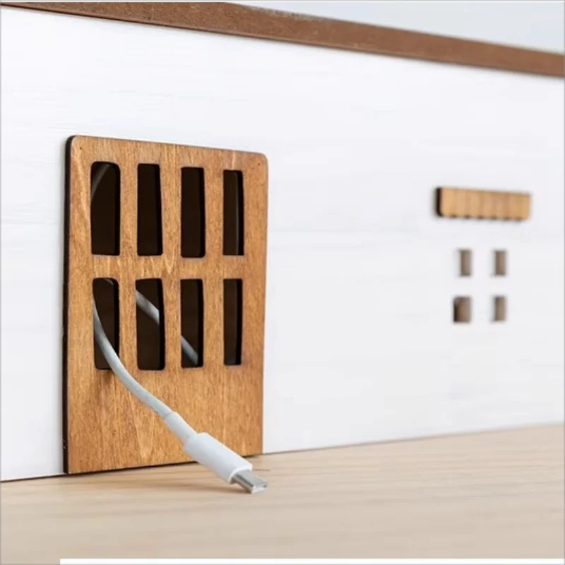 Creative Ins Desktop wire storage box organization fixed insertion data cable management TV socket obstruction decoration