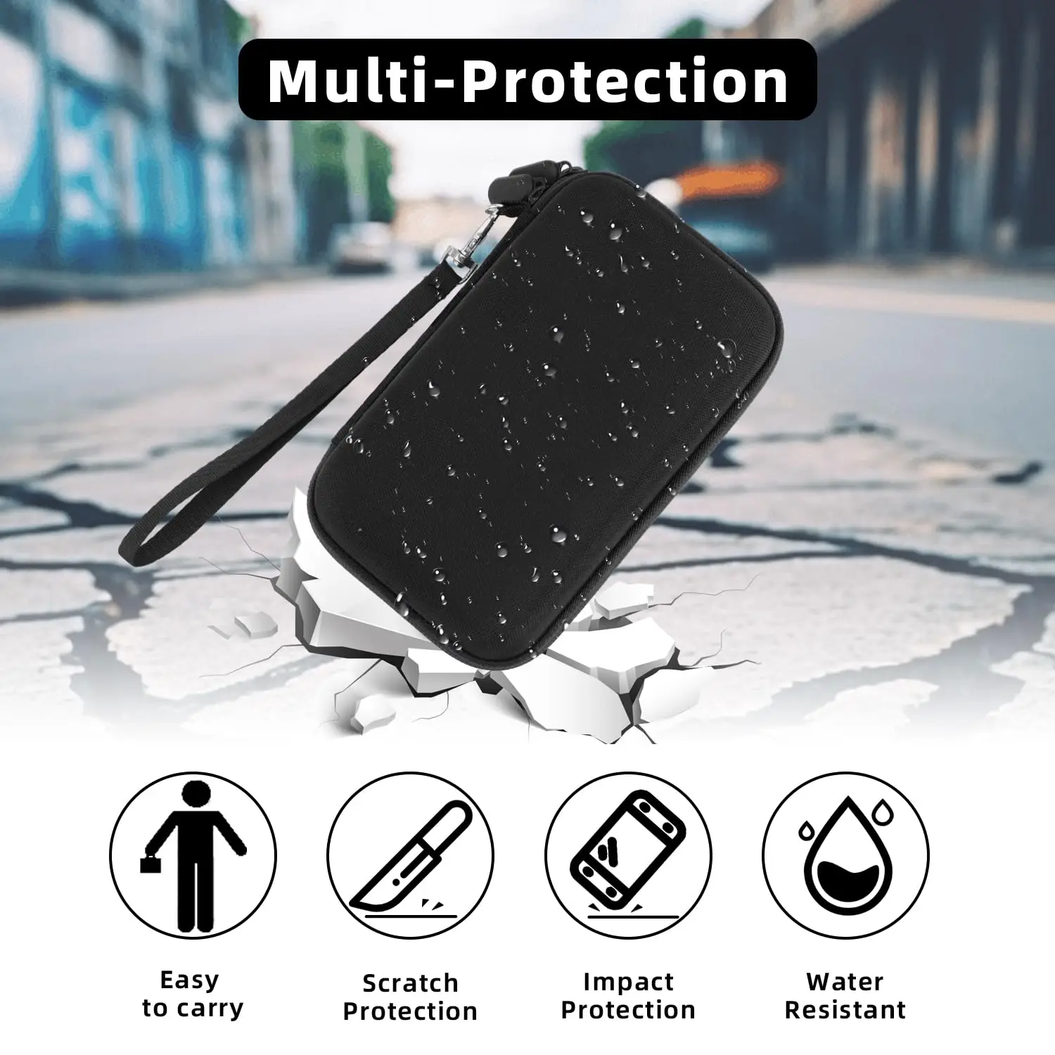 Handheld Emulator Console Travel Hard Case for RG28XX Retro Handheld Game Console Storage Bag