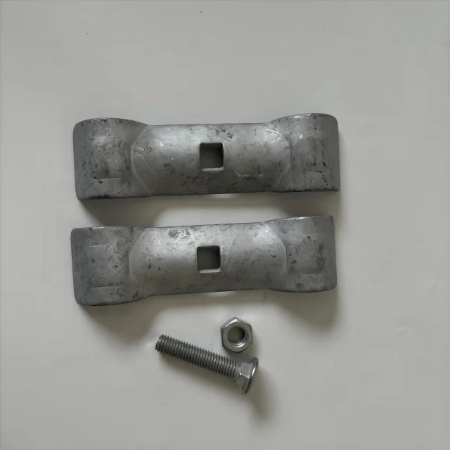 Heavy Duty 90mm Center Distance Metal Clamps Pressed Technique Fence Coupler Clip for Connecting Stable Fence & Gate Posts