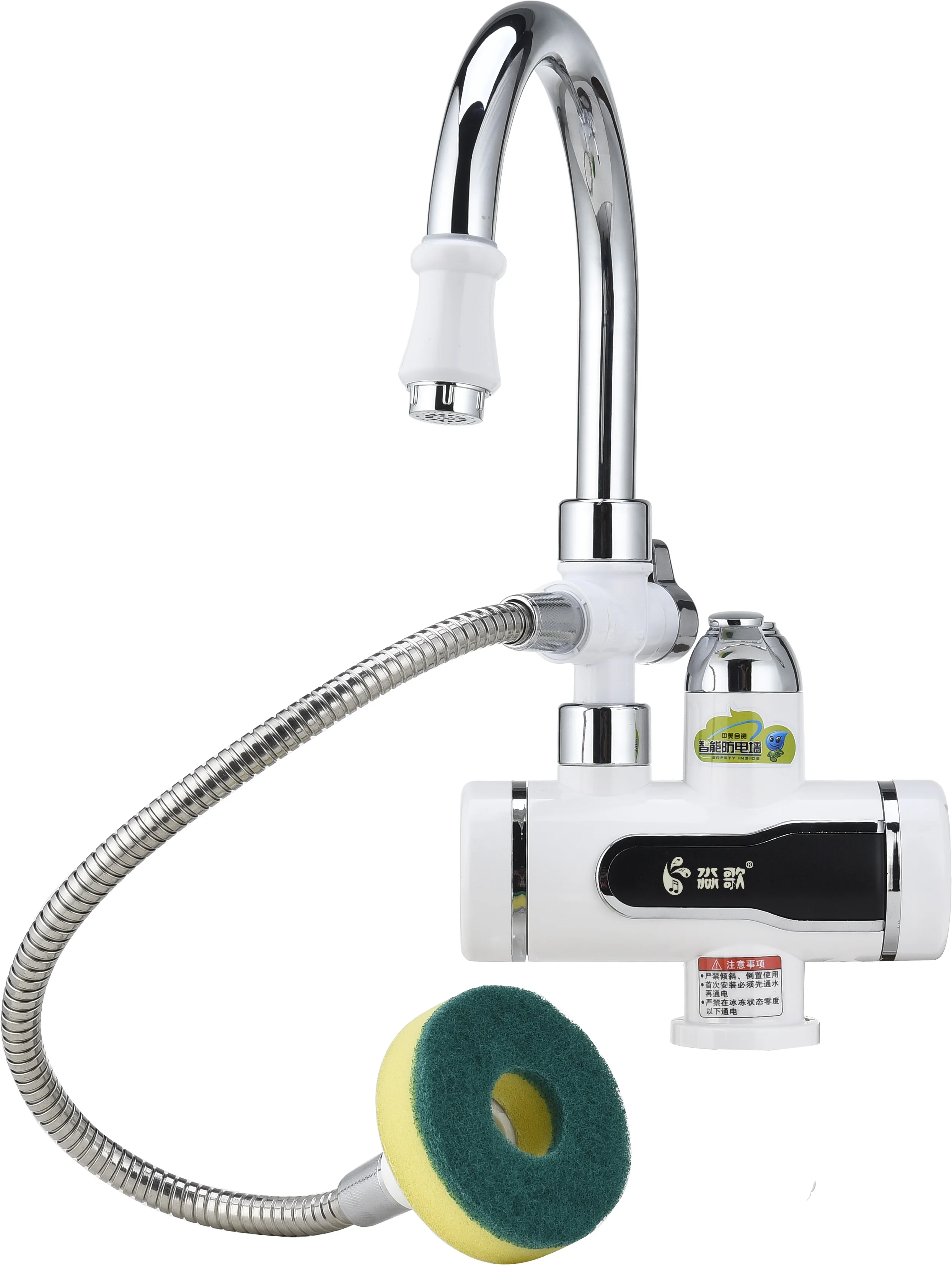 GF16DW New Design 220V 3000W electric dishwasher hot water kitchen faucet hot water tap electric water faucet