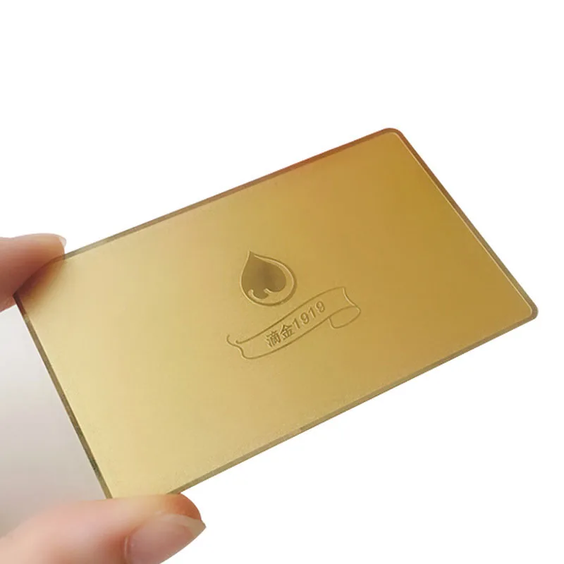 Membership card custom high-grade metal Karas personality creative beauty VIP VIP storage value recharge gold black card