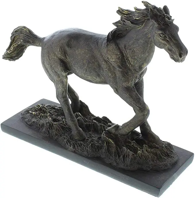 Прямая Продажа с фабрики декоративная статуя сада уличная Прочная Большая индивидуальная бронзовая скульптура лошади