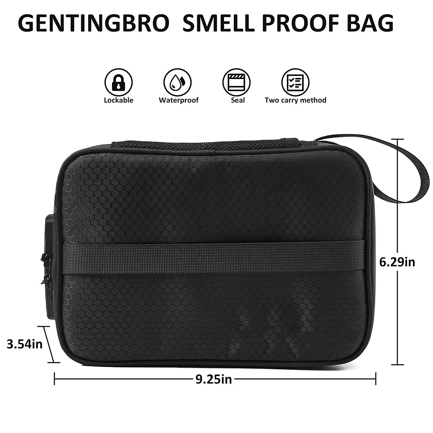 
Carbon Lined Custom Stash Glass Odor Smellproof Smoke Pipe Case Box Bags Smell Proof Bag For Smoking Weed Accessories 