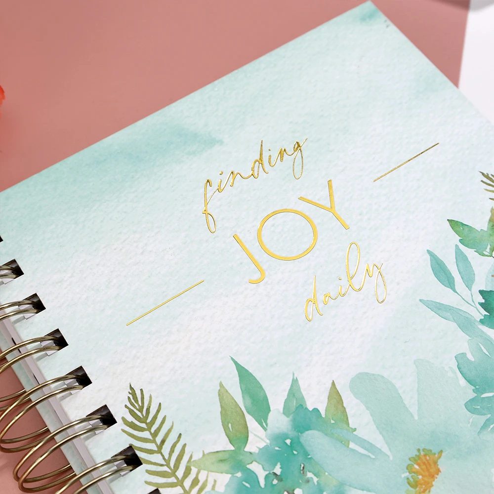 2026 Custom Printing Monthly Weekly Goal Teacher Agenda Journal Hardcover Undated Finding Joy Daily Planner