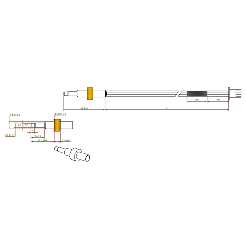 Wholesale high temperature resistance smart toilet temperature sensor NTC RT 1sec water heater temperature detection and control