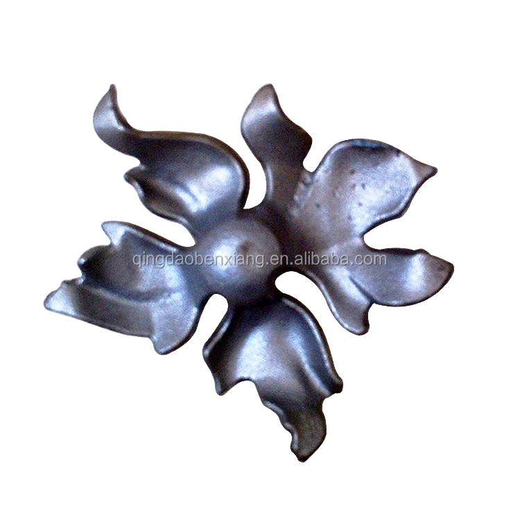cast steel leaves forged steel elements metal accessories stamping steel flowers