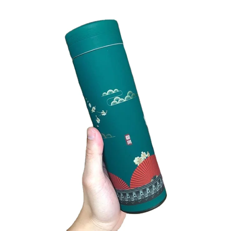500ml Chinese Style 304 Stainless Steel Vacuum Flask Water Bottle with Filter Thermos Coffee Mug Thermocup Best Gift