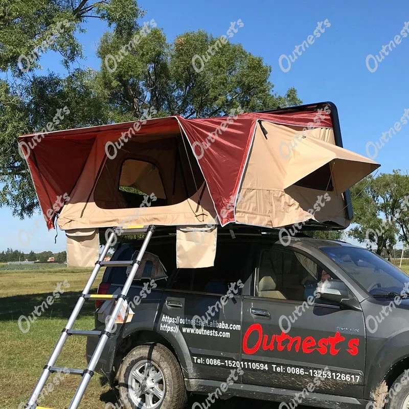 Легкая установка на 2-3 человек, воздушный поддерживаемый жесткий корпус, автомобильная крыша, палатка с полкой