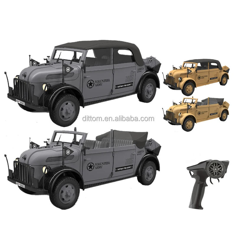 HG4-51 Rc Steyr Adventure Command Vehicle Car 1/18 4WD Off-Road Climbing Truck Toys(Lights&sounds&smoking)
