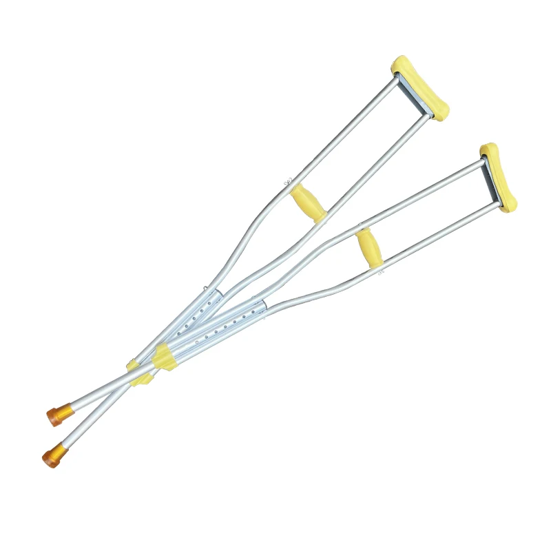 Aluminum Alloy Crutches Walking Crutch Adjustable Underarm Axillary Crutches