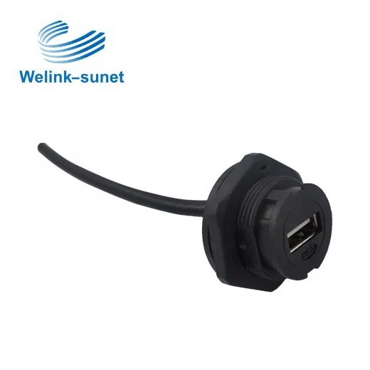 Штепсельная розетка спереди застегиваются замок типа PCB водонепроницаемый разъем для автомобильного жгута проводов