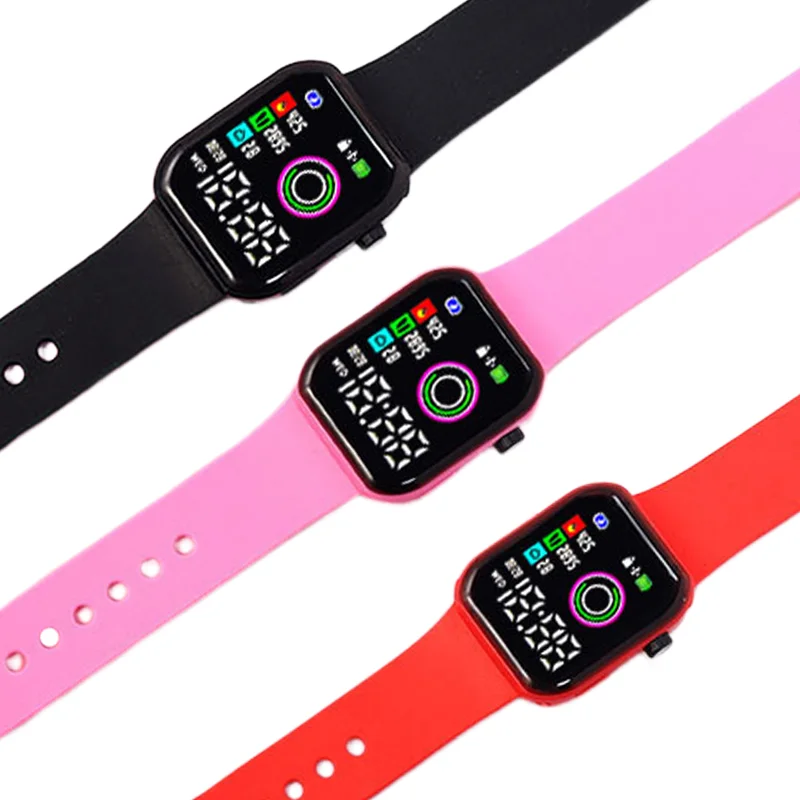 Fashionable LED Magic Circle Watch - New Y1 Digital Timepiece, Trendy Square Screen