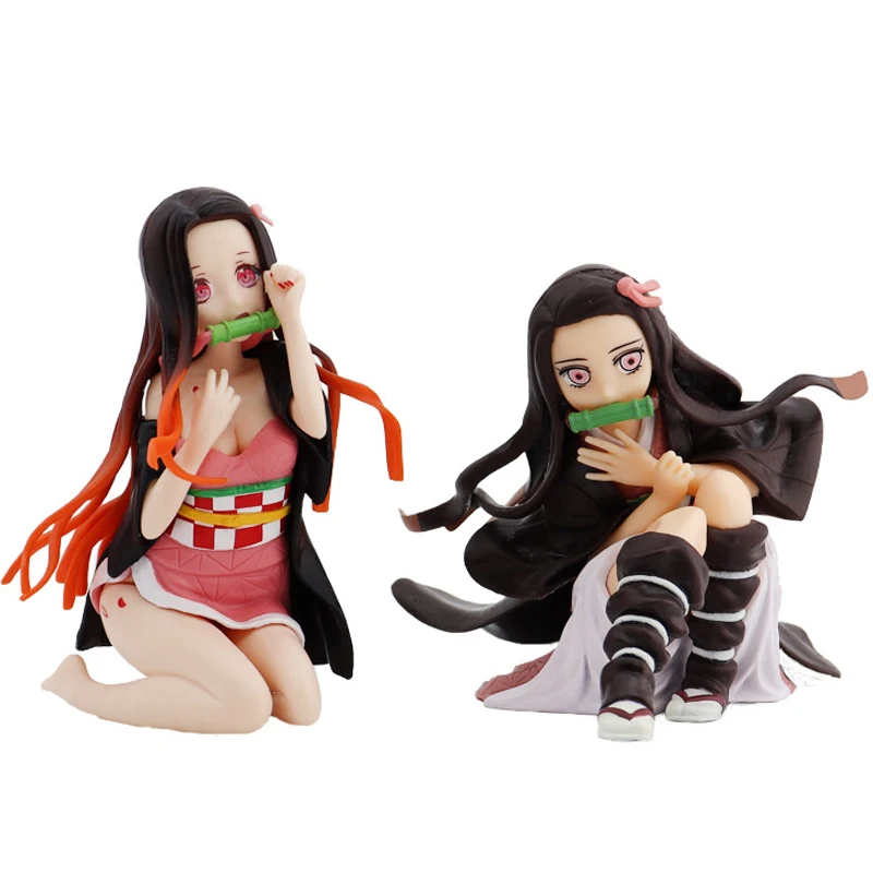 Hot selling decoration items 2 Styles demon slayer sexy anime figure nezuko action figure toy for gifts