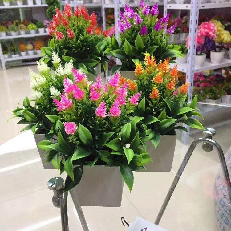 The factory directly supplies mini pinecone bonsai artificial plants