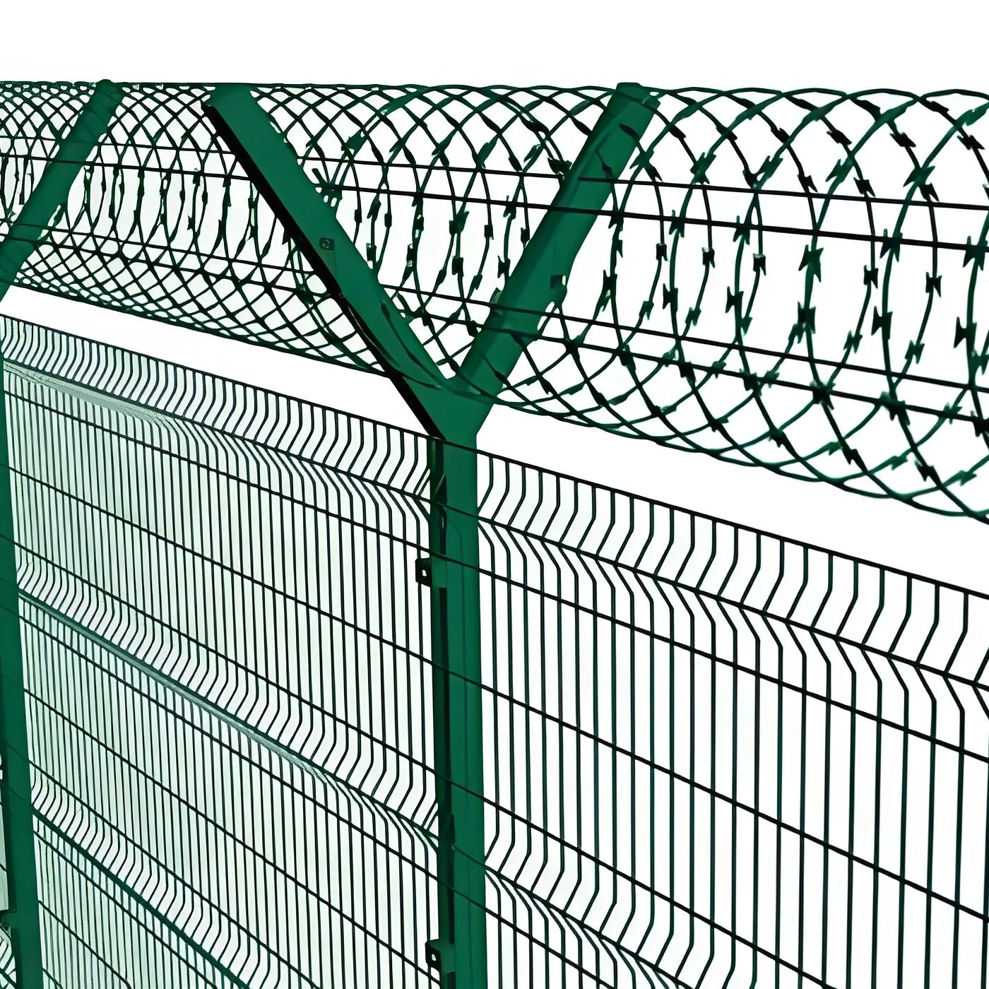 Fast supply speed garden fencing pvc coated galvanized welded 3d bending curved fence wire mesh