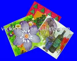 Custom 33x33cm Party Decoration Cocktail Disposable Tissue Paper Napkin