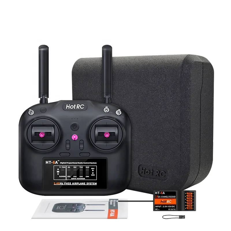 Hotrc HT-6A 2,4G 6CH передатчика радиоуправляемой модели FHSS и 6CH приемник sbus приемник для fpv-дронов с дистанционным управлением самолет RC автомобиль