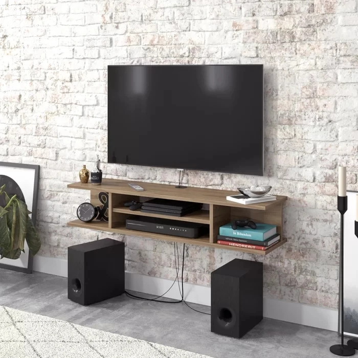 Living Room Furniture Tv Cabinet Wholesale High Quality Wooden Fujian Pvc Home Furniture TV Stand Modern Bedroom Tv Wall 11.34kg