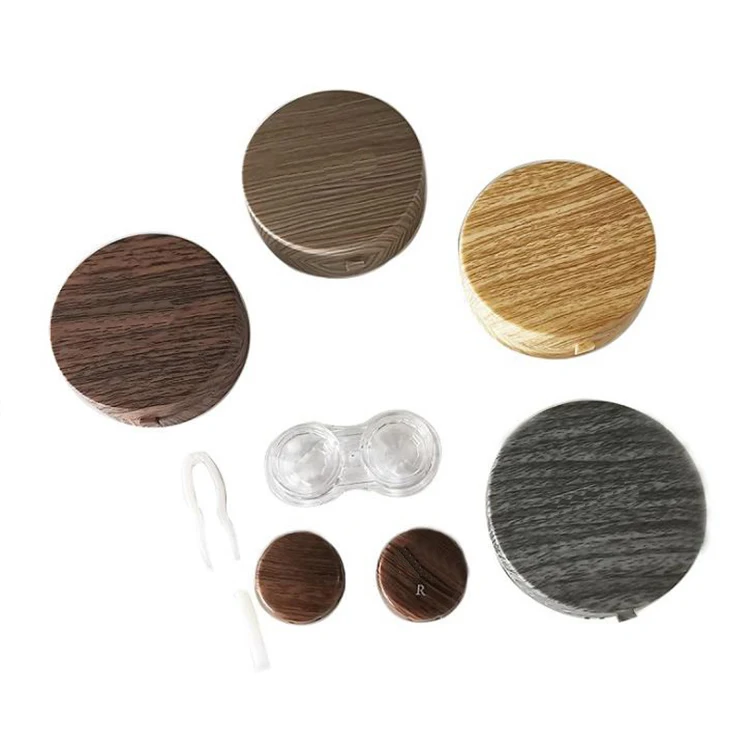 High quality customized collection Contact lenses case box glass cosmetic display lens case