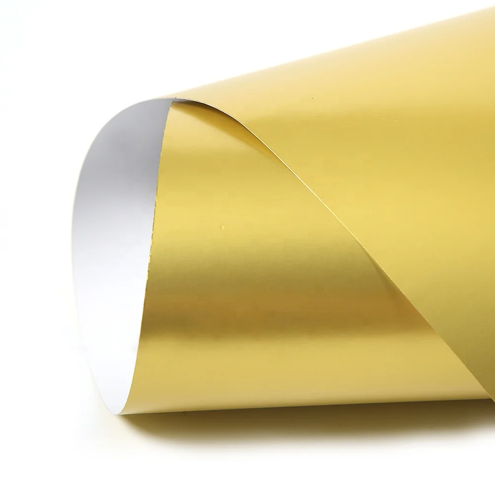 Silver /gold  laminated paper for printing and packaging box