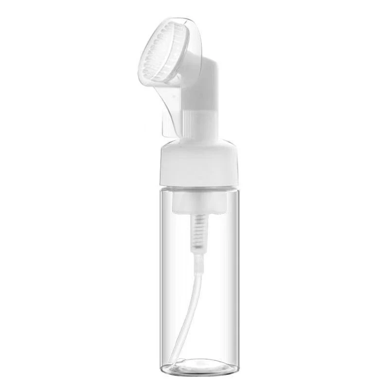 Cosmetics Silicone Brush Foam Pump Bottle 100ML 150ML 200ML For Facial Cleanser Cleans Plastic Dispensing Containers Reusable