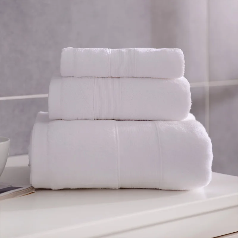 Wholesale 100% Cotton Luxury Hotel Bath Towels Oversized Thickening Bathroom Towel Custom For Absorbent Soft Turkish Towels Set