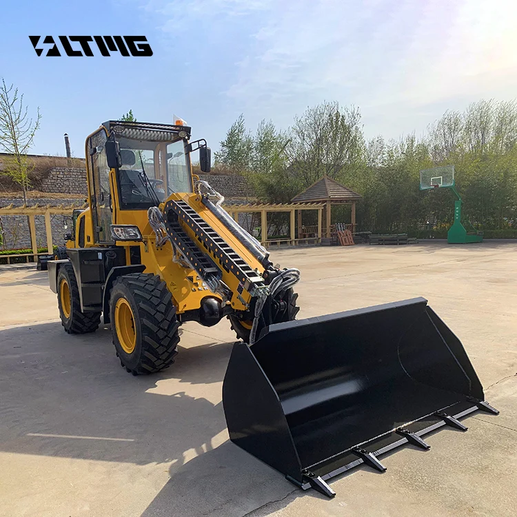 telehandler loader machine 1 ton 2 ton 3 ton telescopic wheel loader with hydraulic joystick