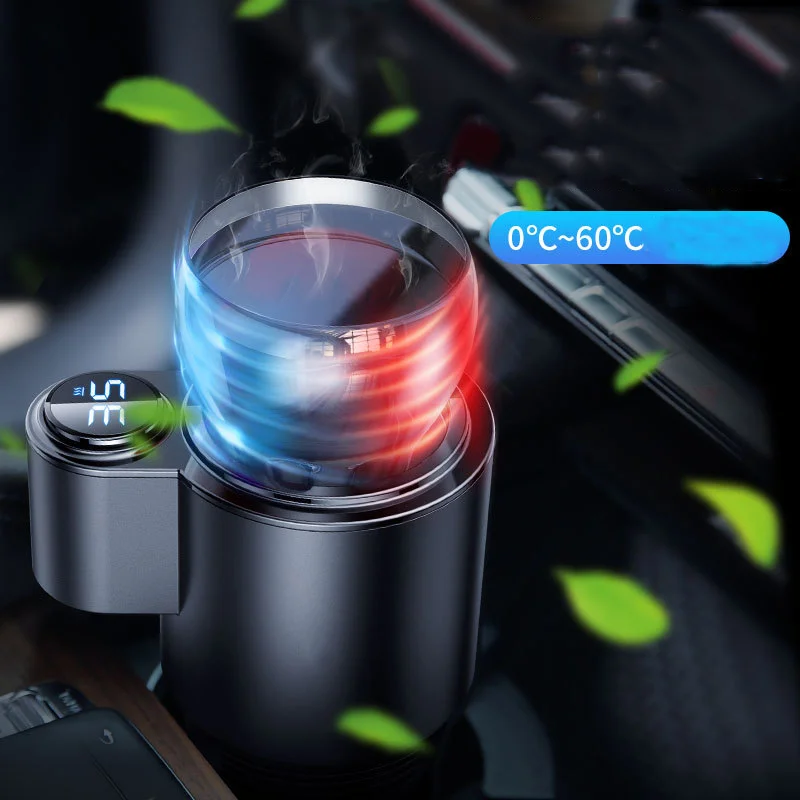 Новое поступление 2022, портативный умный Автомобильный держатель для горячей и холодной кружки, электрический охладитель для напитков, нагреватель, чашка для путешествий