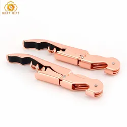 Новый тип, оптовая продажа, открывалка для бутылок из розового золота, открывалка для бутылок с красным вином