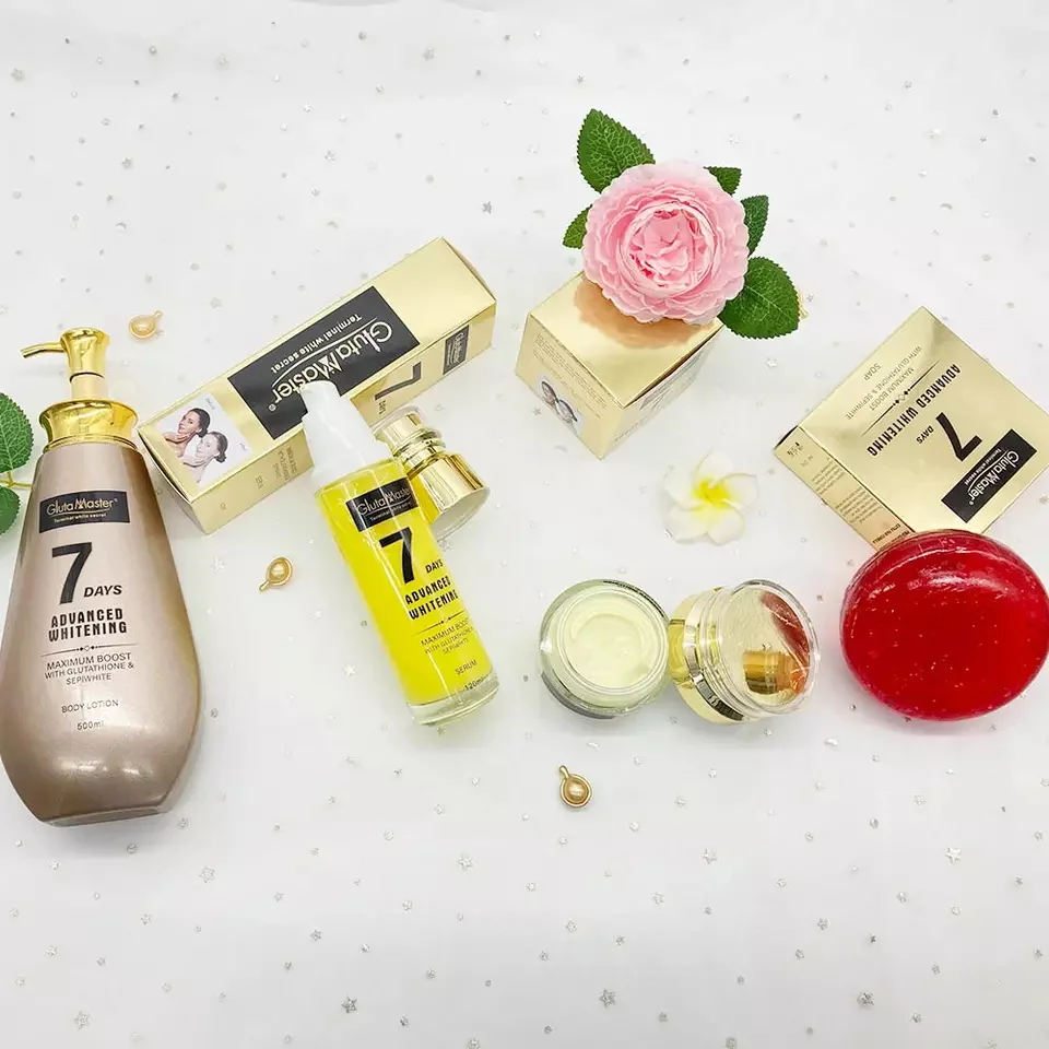OEM отбеливание кожи Gluta Master 7 дней глютатио активное удаление темных пятен осветление лица уход за кожей набор с