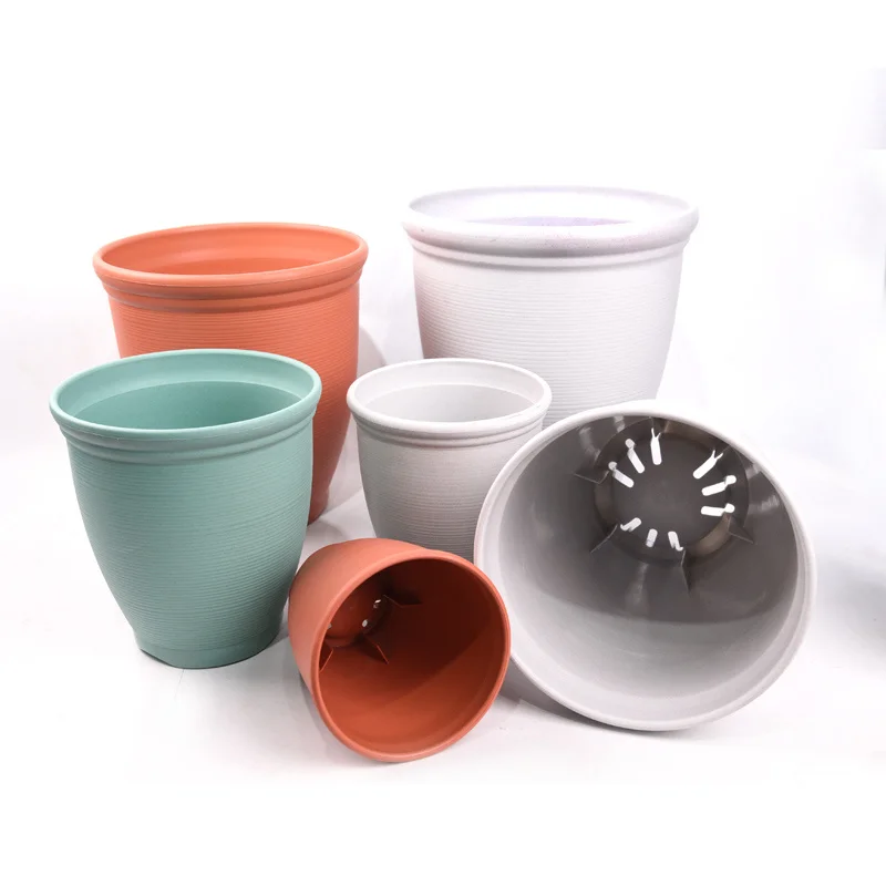 Wholesale 1 2 3 5 7 10 15 Gallon 4 6 Inch Small Large Black White Round Outdoor Tree Flower Pot Plastic Nursery Pots For Plant