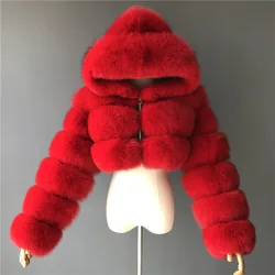 2021 A/W Coat Selection Fox Lamb Red Down Women Faux Wholesale Faux Fur Coat
