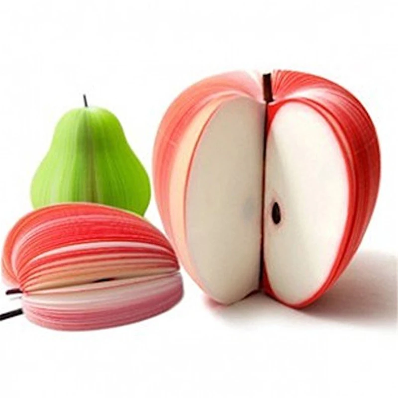 Custom Free Samples Promotional School Stationery Memo Pad Tear Off 3D Fruit Notepad