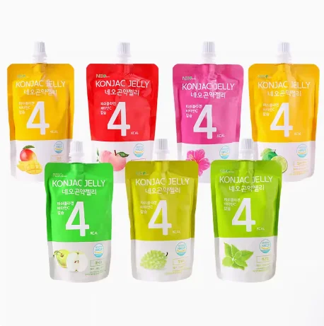 WDL оптовая продажа 150 г/мешок с низким содержанием жира фруктовый вкус Конжак желе Желейный напиток