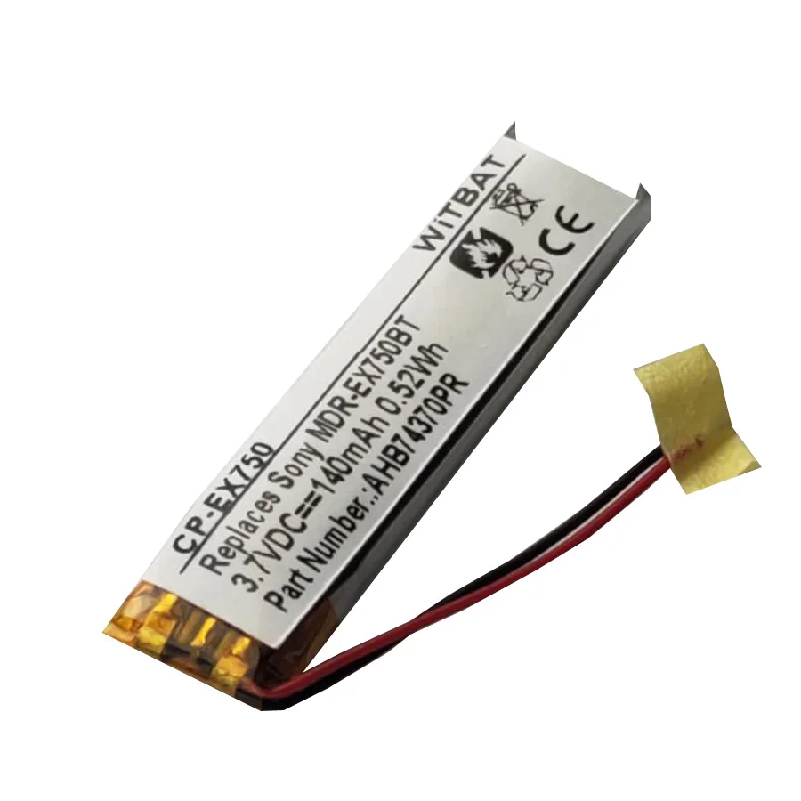 AHB74370PR for Sony MDR-EX750BT WI-C600N Wireless Headset Battery