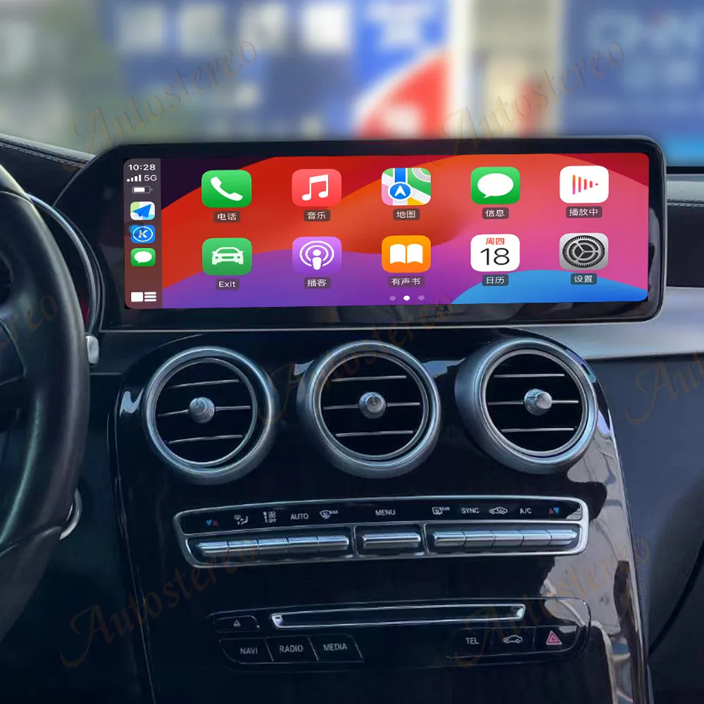 14 9 3K Carplay Android 13 для MERCEDES BENZ C Class W205 C200 C260 C300 GLC X253 автомобильный GPS навигационный головное устройство мультимедийный плеер