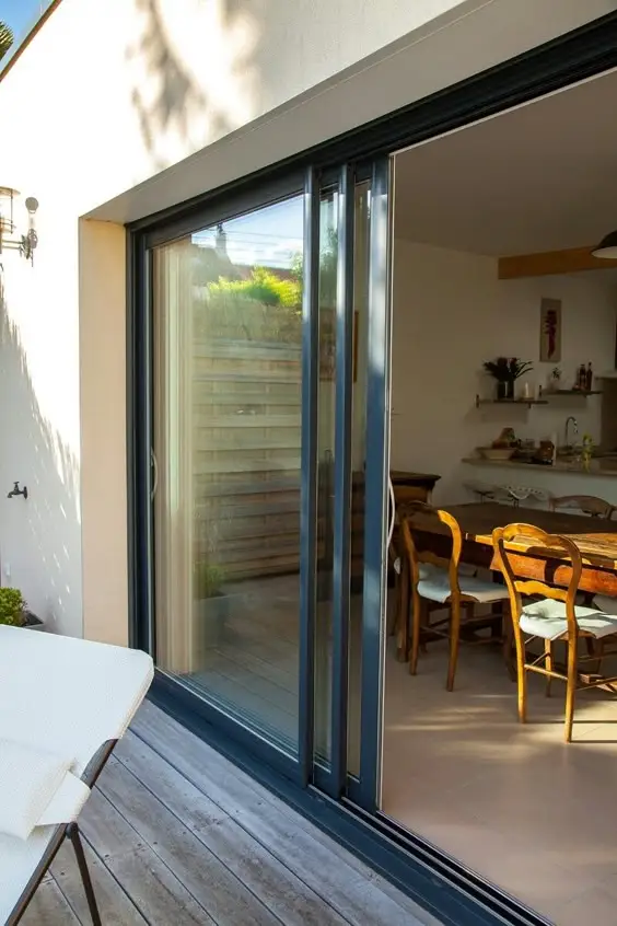 Modern Oversized 3 Pane Double Glazed Ultra Slimline Sightline/frame Aluminium sliding Glass doors