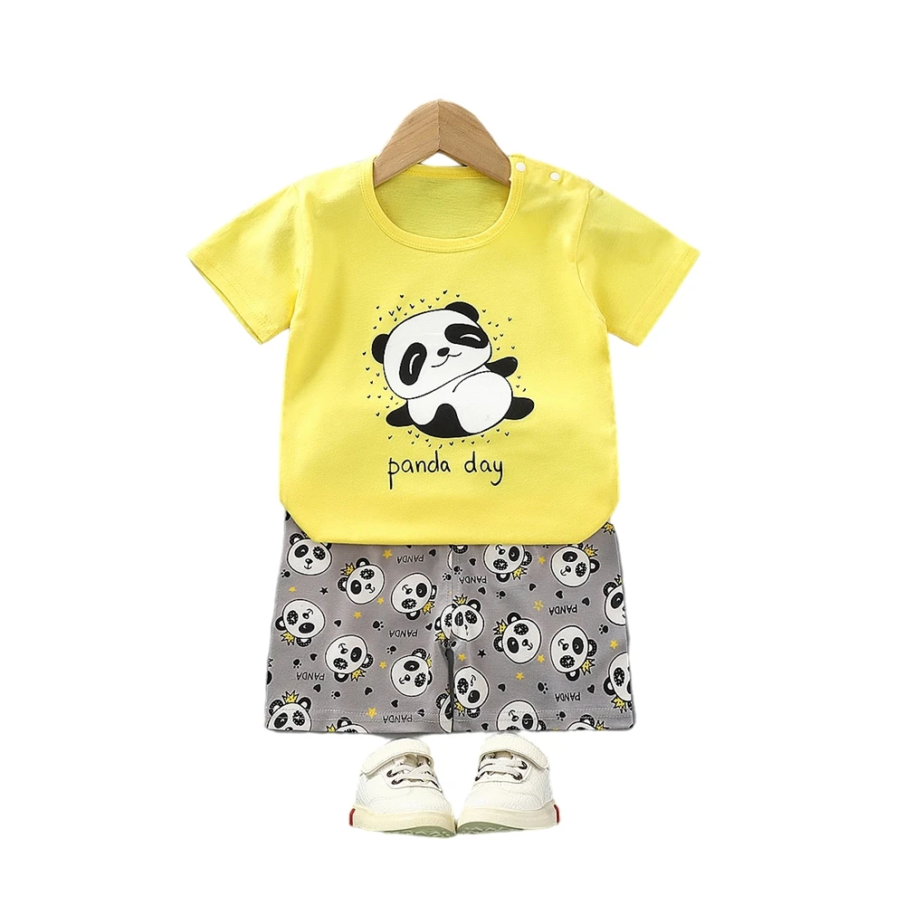 Cute colorful Short Sleeve Tops Girl suit Summer Children Clothes on sale