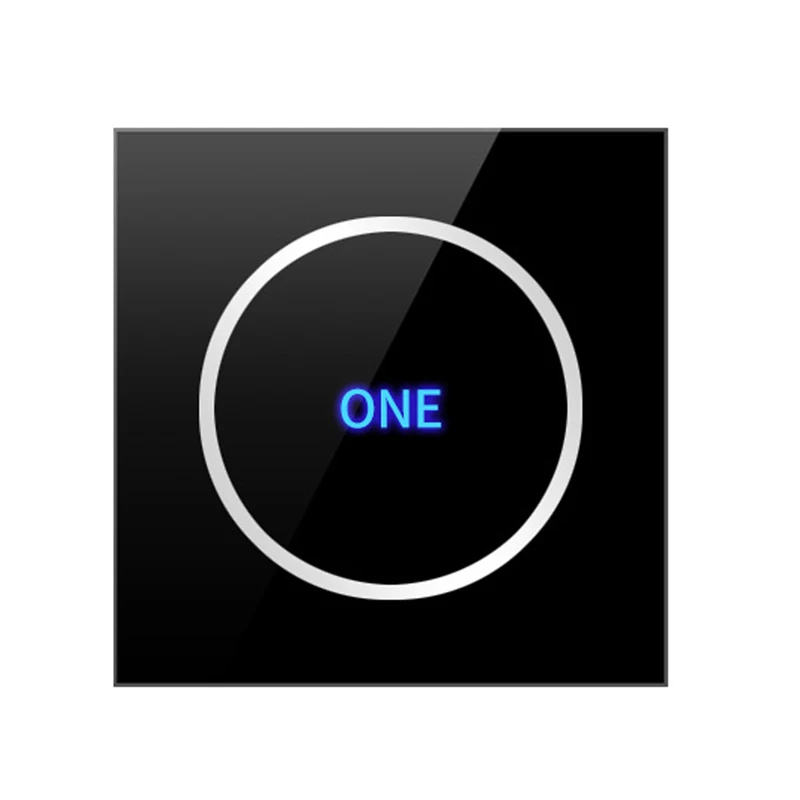 OEM Wall Mounted Tempered Crystal Glass Light Switch Touch Panel