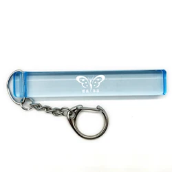 Low price acrylic keychain transparent rectangular round acrylic blanks of various shapes, acrylic keychain blanks with keychain