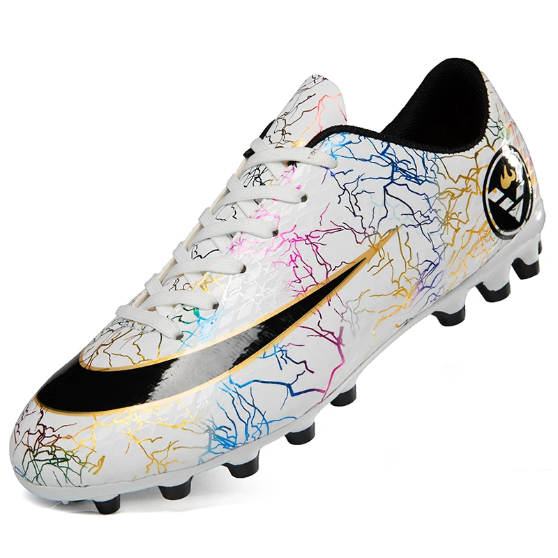 Hot Style Fashion Teenager Strong Grip Anti-slip Football Shoes Outdoor Breathable Wear-resistant Men Adult Soccer Shoes