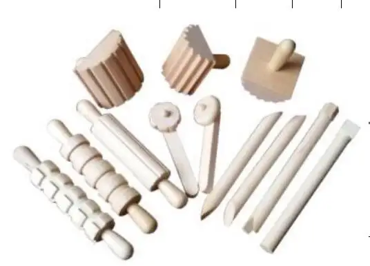 High quality clay modeling toy wooden roller pin toy for kids craft