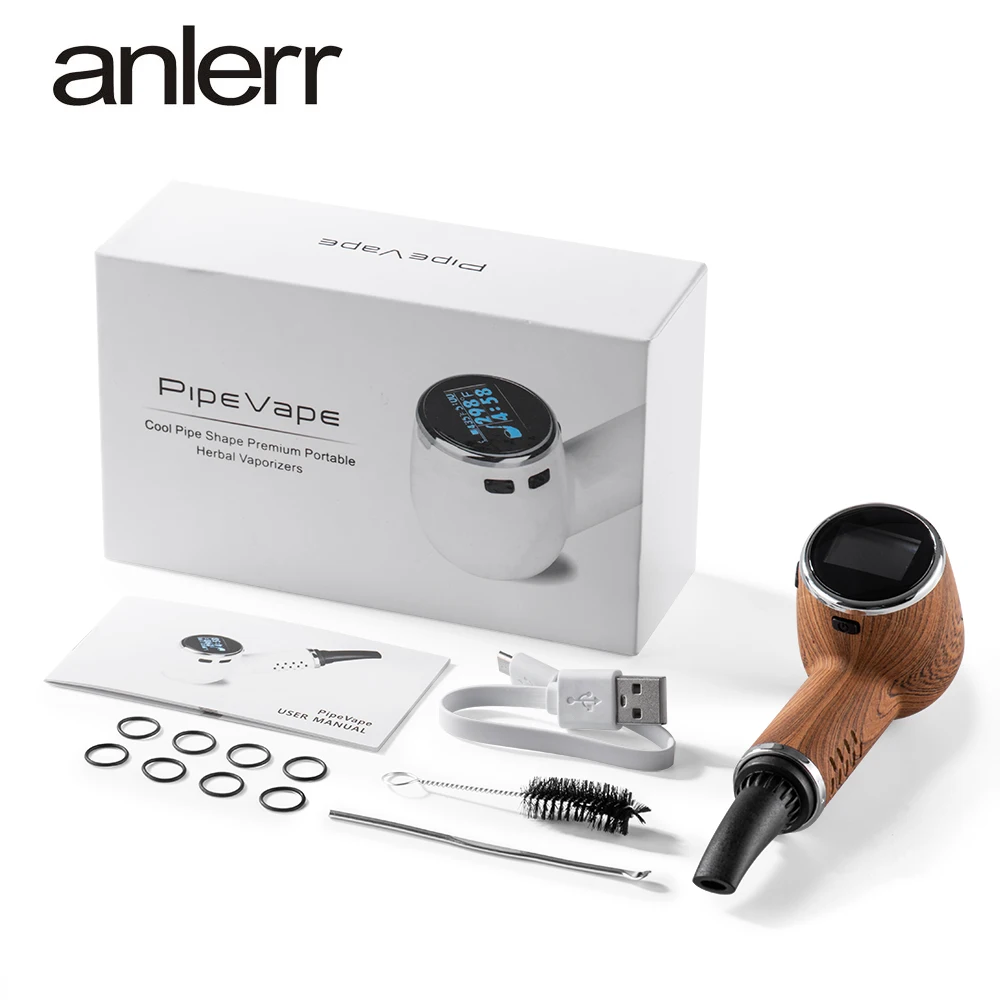 2020 трендовые продукты, сделанные на заказ Anlerr pipevape OEM или ODM портативные испарители для сухой травы или вейпа