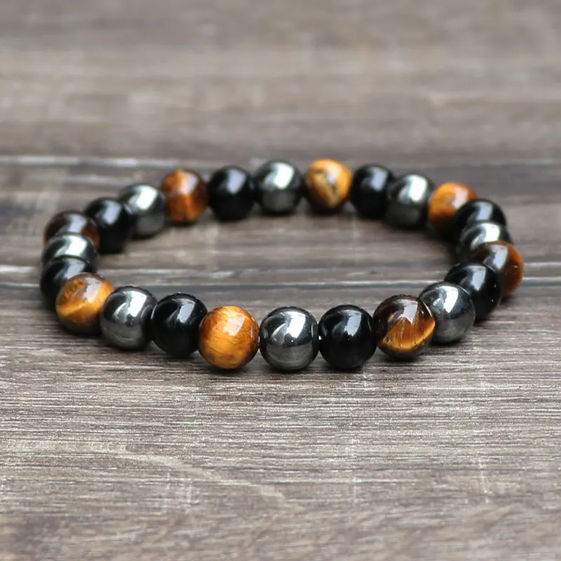 Yellow Tiger eye 8mm 10mm natural stone gemstone balance power keep energy focus on bracelet
