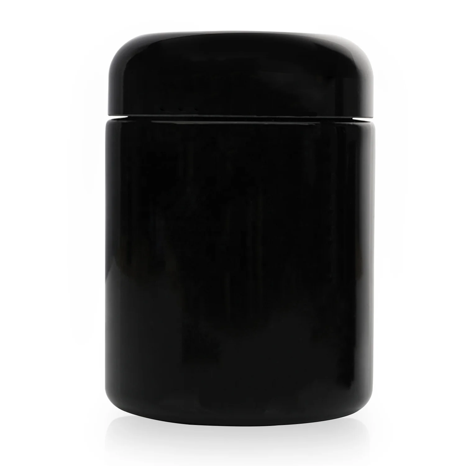 Top Blue reliable ultra violet glass tobacco jar 250ML with thermometer cover