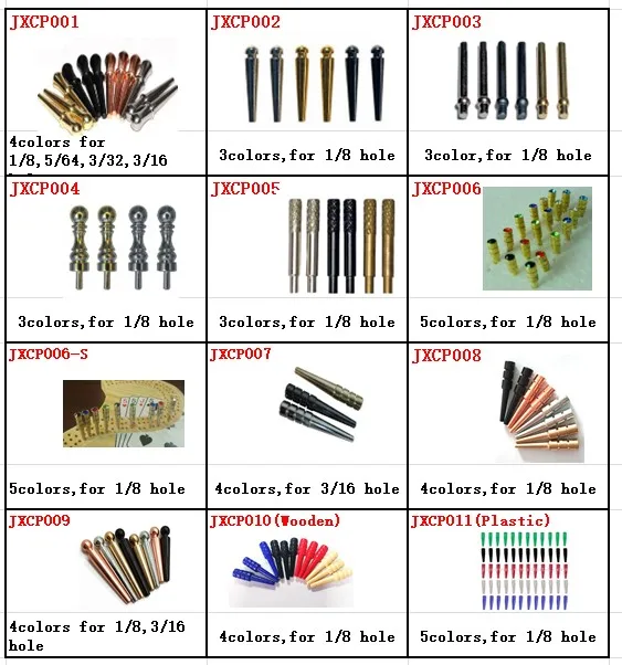 JXCP008 black gold sliver small Metal Cribbage Pegs 4 Colors Metal Pegs Fit 1/ 8 Holes for Cribbage Traditional Board Game