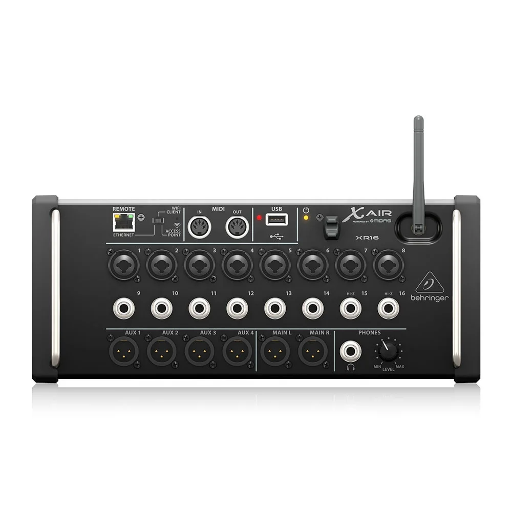 Behringer X Air XR16 Digital Mixer 16-Channel Pa Sound System Studio Console Stage Live Show Music Equipment
